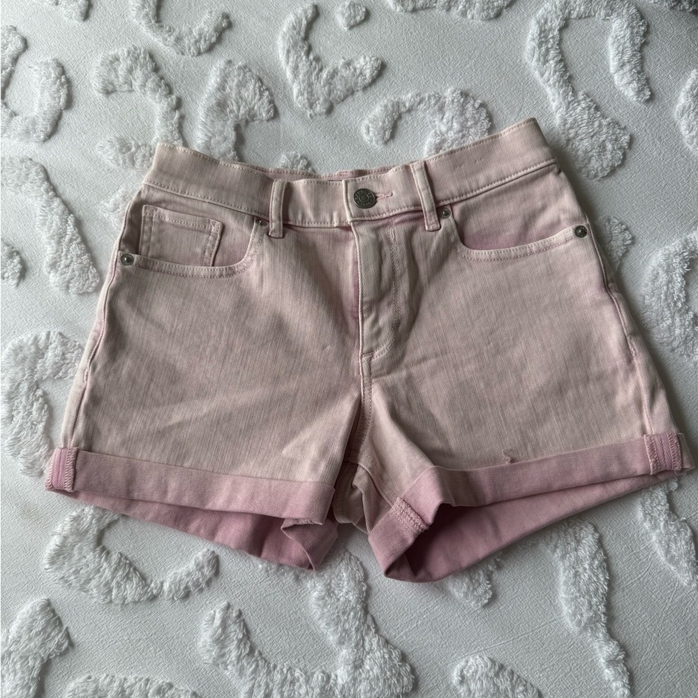 Express Light Pink Jean Shorts